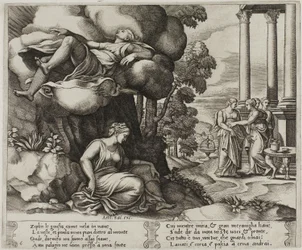 Zephyr bærer Psyche til et fortryllet palads