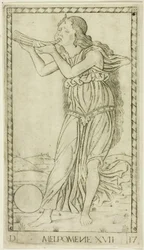 Melpomene, plade sytten fra Apollo og muserne