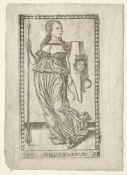 Filosofi fra Tarocchi, serie C: Liberal Arts, #28, før 1467.