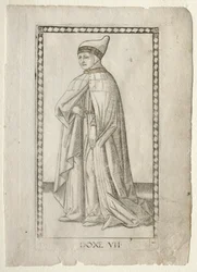 The Doge from the Tarocchi, serie E: Conditions of Man, #7, før 1467.