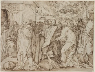 Lignelsen om hyldestpengene, ca. 15801600.