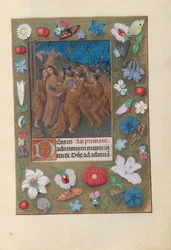 Dronning Isabella den Katolskes tidebog, dronning af Spanien: fol. 61r, Judaskysset