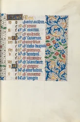 Timebog Brug af Rouen: fol. 3r, c. 1470.