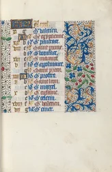 Timebog Brug af Rouen: fol. 4r, c. 1470.