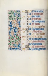 Timebog Brug af Rouen: fol. 7v, c. 1470.