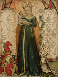 Madonna og barn med korn, 1440-50