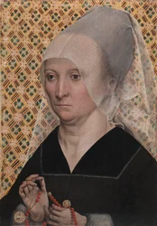 Portræt af en kvinde, ca. 1490-95 (olie på træ)