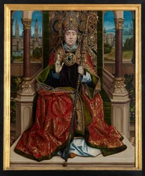Centralpanel af Sankt Nikolaus Altertavle, ca. 1486-93 (olie på panel)