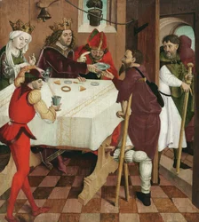Charity of St. Oswald, ca. 1480-85 (olie på panel)