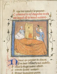 Miniature fra et manuskript af Roman de la Rose af Guillaume de Lorris og Jean de Meun, ca 1365