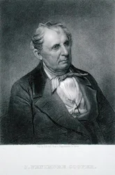 James Fenimore Cooper (1789-1851), indgraveret af Henry Bryan Hall (1808-84) efter en daguerreotypi (gravering)