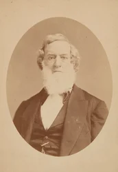 Kabinetskort af Gideon Welles, 1860-1878.