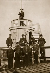 Central Signal Station, Washington, D.C., 1861-65 (sepiafoto)