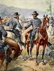 General George Henry Thomas (1816-70) i slaget ved Chickamauga, 20. september 1863