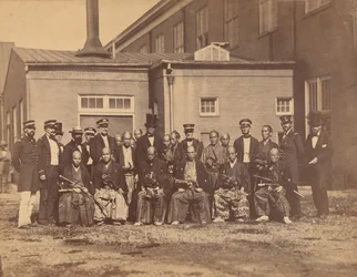 [Japansk ambassade, Navy Yard, Washington, DC], 1860.