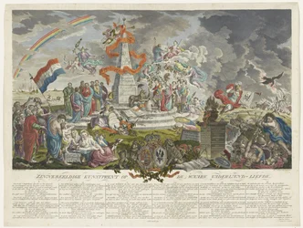 Allegory of True Patriotism, 1788 Symbolsk kunsttryk om den sande fædrelandskærlighed (titel på objekt)
