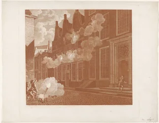 Beskydning af Lucas van Stevenincks hus, 1787