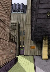 Hopton Street, SE1, 2015 (blyant, digital)