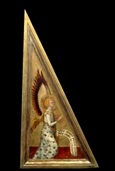 Bebudelsesengelen. Maleri af Matteo Giovanetti (1300-1369) 1300-tallet
