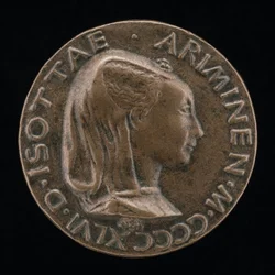 Isotta degli Atti, 14321433-1474, elskerinde 1446, derefter hustru efter 1453, af Sigismondo Malatesta [obv.