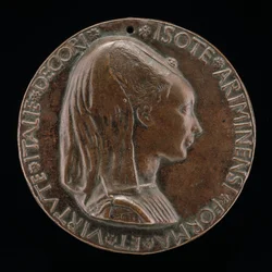 Isotta degli Atti, 14321433-1474, elskerinde 1446, derefter hustru efter 1453, af Sigismondo Malatesta [obv.