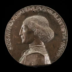 Sigismondo Pandolfo Malatesta, 1417-1468, herre over Rimini og Fano [forside], 1446.
