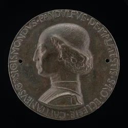 Sigismondo Pandolfo Malatesta, 1417-1468, herre over Rimini og Fano [forside], 1446.