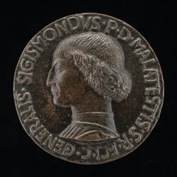 Sigismondo Pandolfo Malatesta, 1417-1468, herre over Rimini og Fano [forside], 1446.