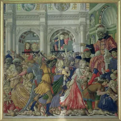 The Massacre of the Innocents, 1482 (tempera på panel)