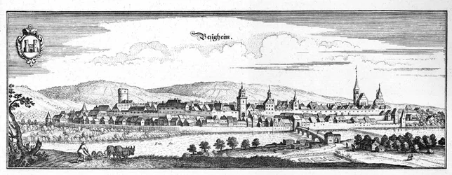 Besigheim - uddrag fra Topographia Sueviae (Schwaben)
