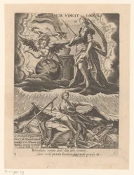 Triomf der kærlighed Amor vincit omnia (titel på objekt) Zes triomfen van Petrarca (serietitel)