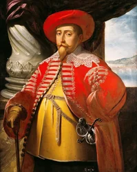 Portræt af Sveriges konge Gustav 2. Adolf, 1594-1632, 1631-1632