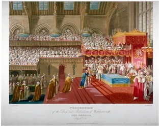 Kroningen af kong George IV, Westminster Hall, London, 1821 1824.