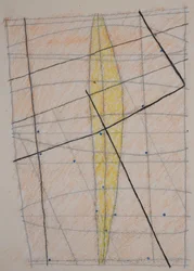 pindeskema 3, 2014 (aquarel-kridt)