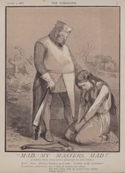 Gal, mine mestre, gal! (farve litho)