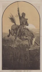 Imperiet er krig! (farve litho)