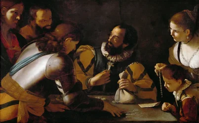 La vocation de Saint Matthieu - The Vocation of Saint Matthieu - Mattia Preti (1613-1699). Olie på lærred, ca. 1635. Mål : 104x164 cm. Kunsthistorisk Museum, Vienne