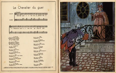Vagtens ridder. børnerim (børnes sang) (gravering)
