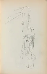 Italiensk skitsebog: Figurer side 128, 1898-1899.