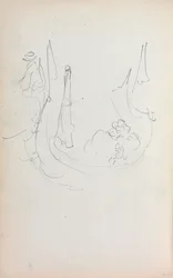 Italiensk skitsebog: Gondol side 35, 1898-1899.