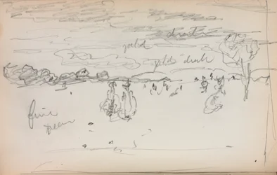 Italiensk skitsebog: Landskab side 57, 1898-1899.
