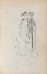 Italiensk skitsebog: To stående kvinder side 4, 1898-1899.