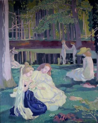 Spil med rat (detalje) 1900 (olie på lærred)