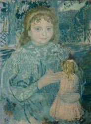 Pige med en dukke (Thérèse Watillaux)