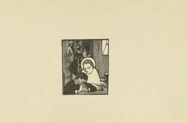 Illustration ved gedicht in dichtbundel Sagesse van Paul Verlaine To nye skove til Sagesse af Paul Verlaine The Trial (serietitel)