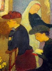 De tre kvinder. Maleri af Maurice Denis (1870-1943). Privat samling.
