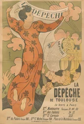 Plakat for avisen La Dépêche de Toulouse, 1892.