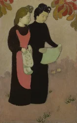 De to søstre, 1892 (panel)