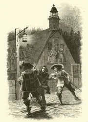 Illustration til De tre musketerer (gravering)