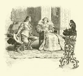 Illustration til De tre musketerer (gravering)